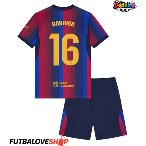 Dres Barcelona Rodri Hernandez #16 Domáci pre deti 2026-27 Krátky Rukáv (+ trenírky)